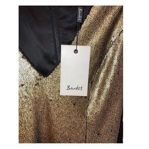 Bardot Women's Jenna Sequin Dress Gold Size 8 - Brand New With Tags
